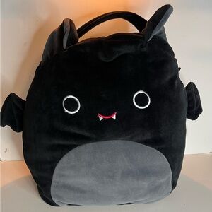 Squishmallows  16" Large Emily the Bat 2024 Plush Halloween Treat Pail Black